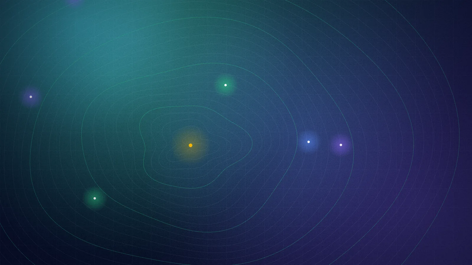 Abstract art: a soft gradient field with contour lines and a few bright points